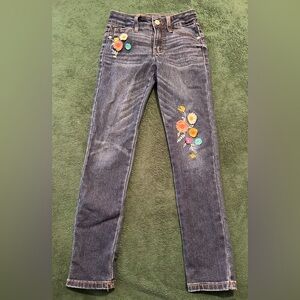 Girls Embroidered Jeans